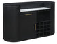 Colvin Reeded Bar, Black Finish