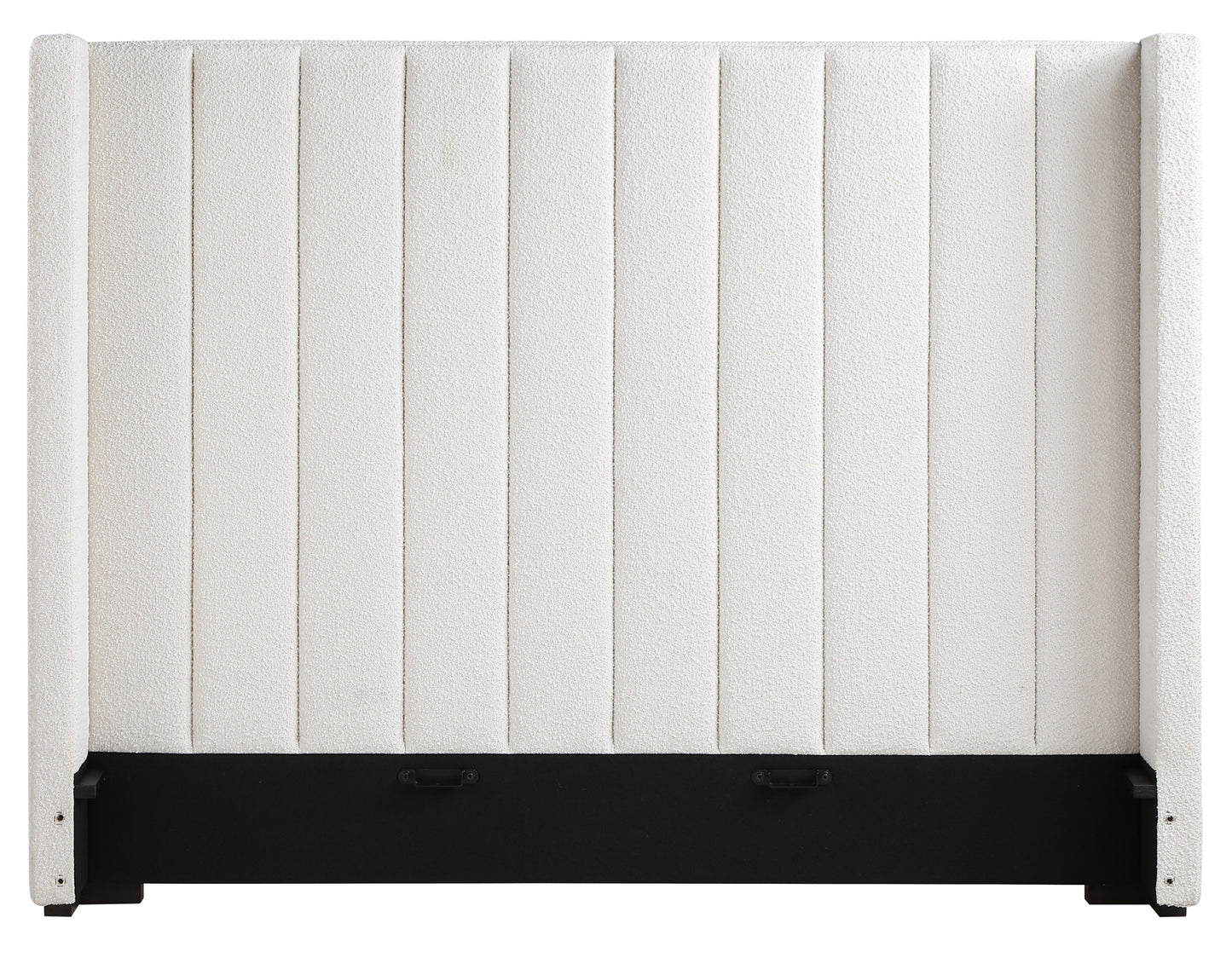 Pearson Queen Bed, Cream Velvet