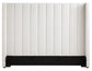 Pearson Queen Bed, Cream Velvet