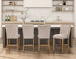 Artemis 24″ Counter Stool, Beige Chenille