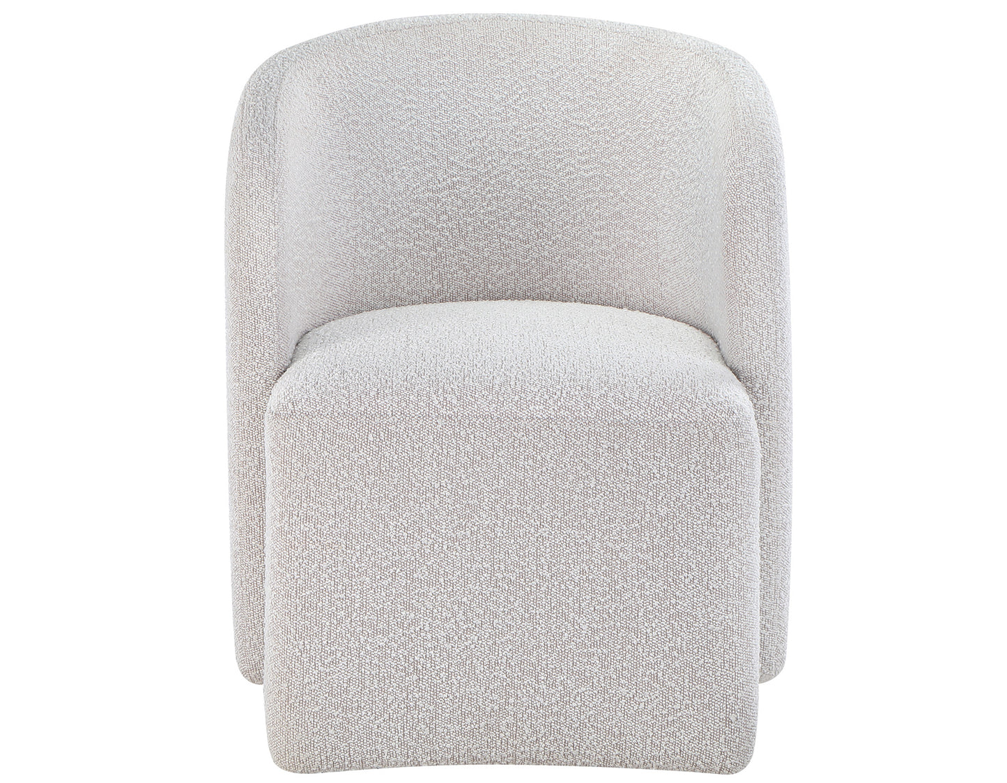 Annie Barrel Chair w/Casters, Eggshell