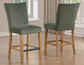 Artemis 24″ Counter Stool, Green Velvet