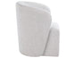 Annie Barrel Chair w/Casters, Eggshell