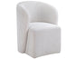 Annie Barrel Chair w/Casters, Eggshell