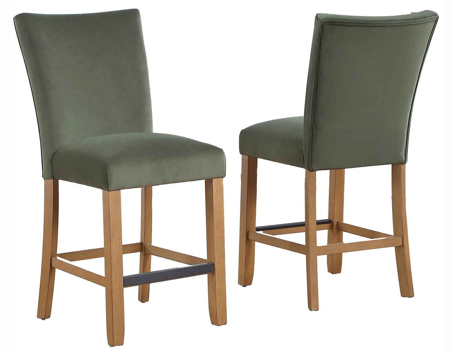 Artemis 24″ Counter Stool, Green Velvet