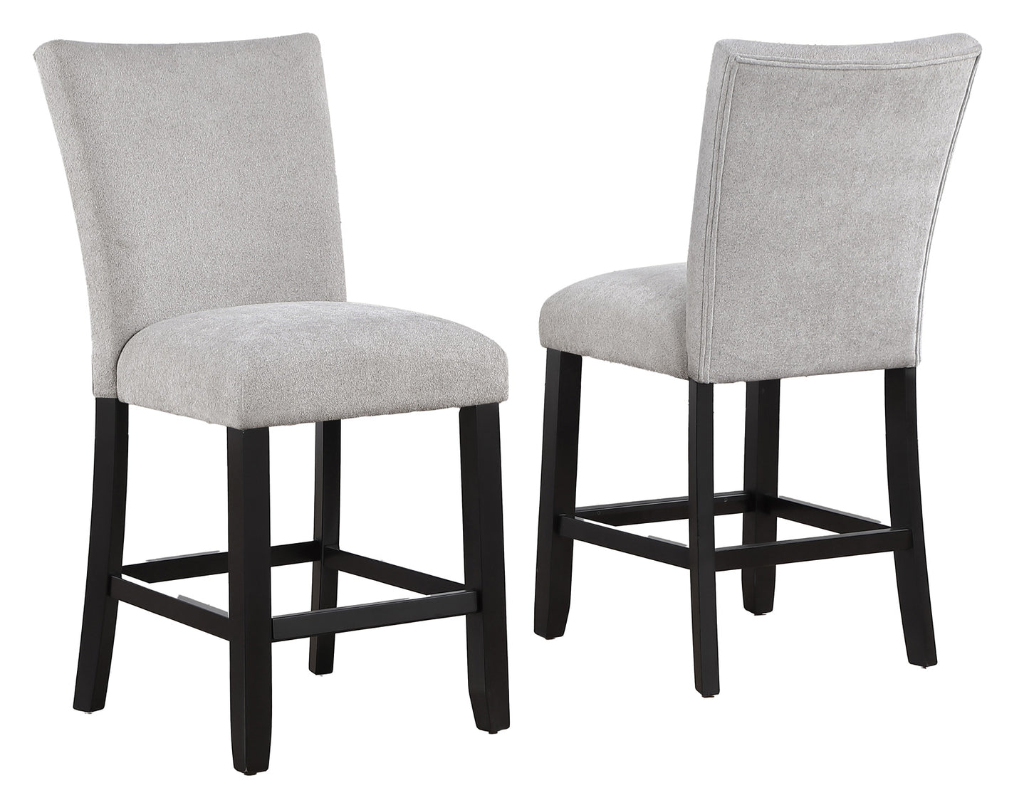 Artemis 24″ Counter Stool, Gray Chenille