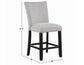 Artemis 24″ Counter Stool, Gray Chenille
