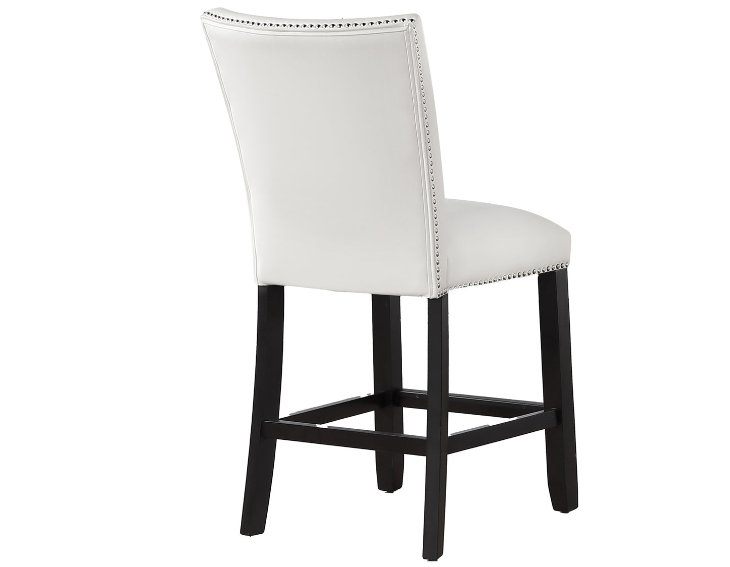 Artemis 24″ Counter Stool, White Vegan Leather