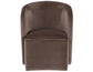 Annie Chocolate Velvet Barrel Chair w/Casters