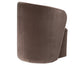 Annie Chocolate Velvet Barrel Chair w/Casters