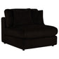 Blaine Upholstered Armless Chair Chocolate