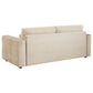 Amador 3-piece Chenille Upholstered Track Arm Sofa Set Camel