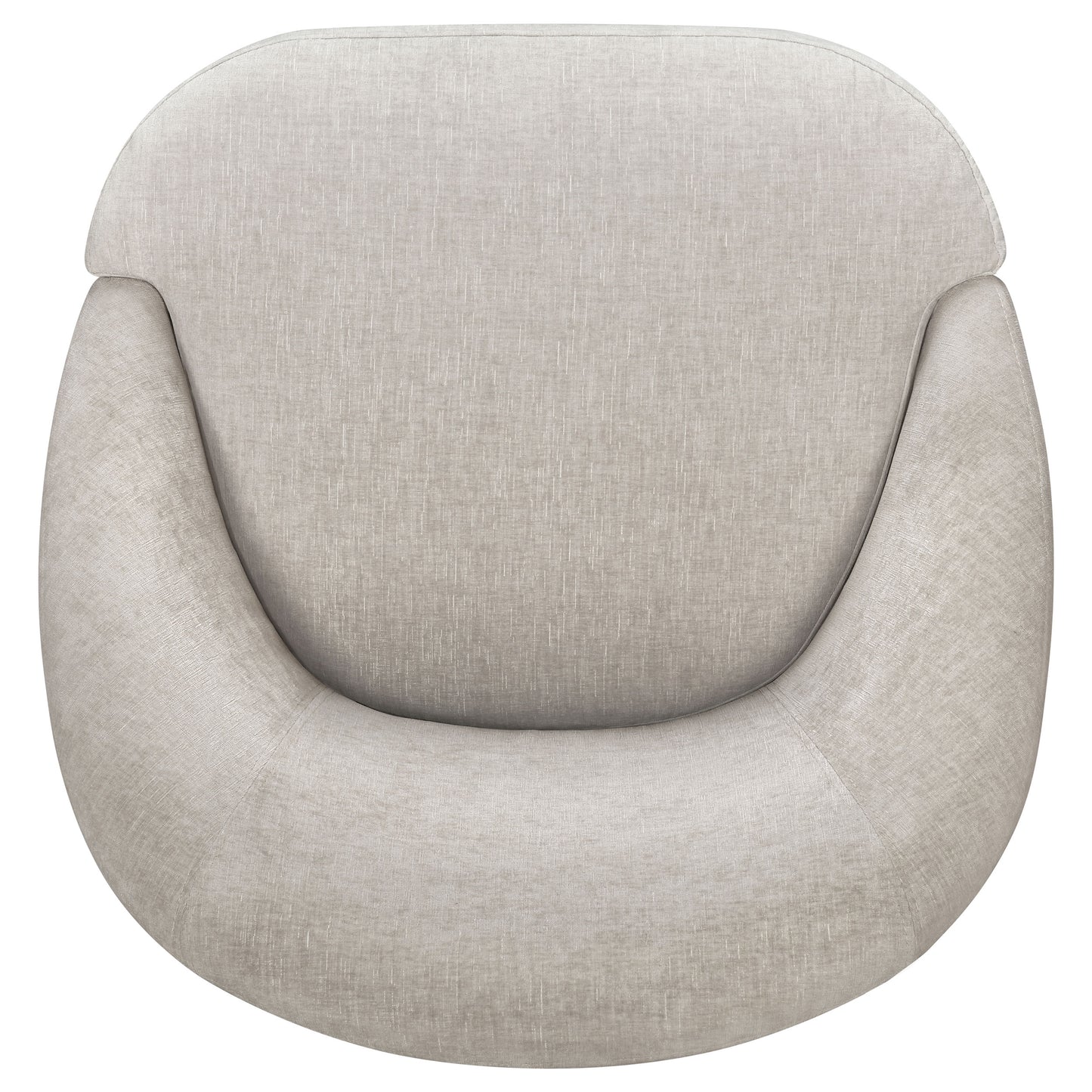 Leon Chenille Upholstered Swivel Accent Chair Beige