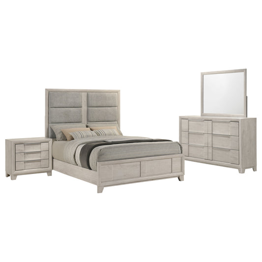 Farre 4-piece Eastern King Bedroom Set Washed Grey