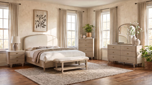 Lucaire 5-piece California King Bedroom Set Sandstone