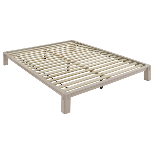 Gislen Queen Easy Assembly Wood Platform Bed White