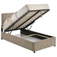 Reeves Upholstered Twin Lift-Top Storage Platform Bed Tan