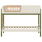 Evren Twin-over-Twin Bunk Bed with Trundle and Ladder Tri-Tone