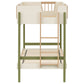 Evren Twin-over-Twin Bunk Bed with Trundle and Ladder Tri-Tone