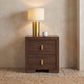 Etienne 2-drawer Nightstand Bedside Table Walnut