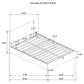 Reeves Upholstered Full Lift-Top Storage Platform Bed Grey
