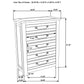 Doherty 5-drawer Chest of Drawers Rustic Brown