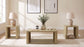 Alsina 3-Piece Coffee and End Table Set Greige