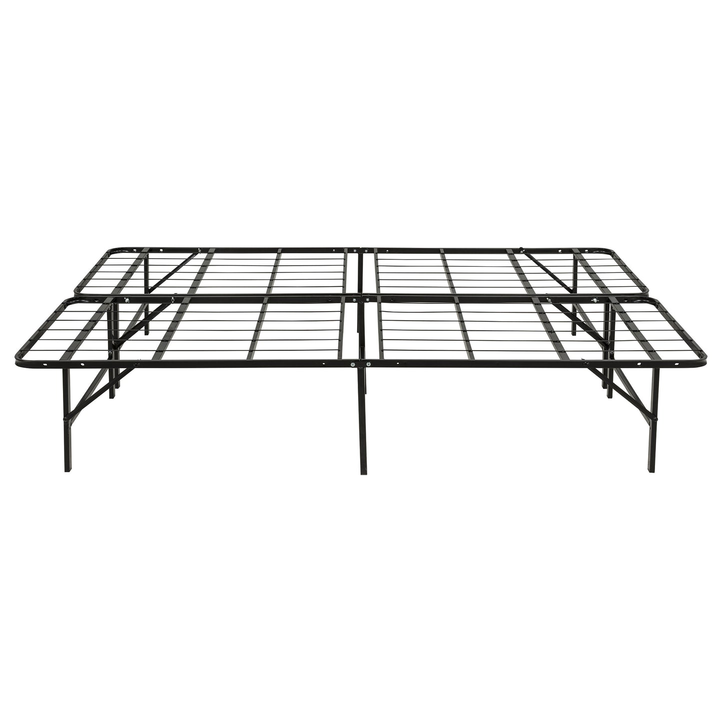 Kramer Queen Folding Metal Platform Bed Frame Black