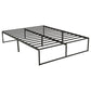 Gates Queen Heavy-Gauge Metal Platform Bed Frame Black