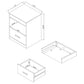 Fabre 1-drawer Extendable Top Nightstand Bedside Table Black Ash