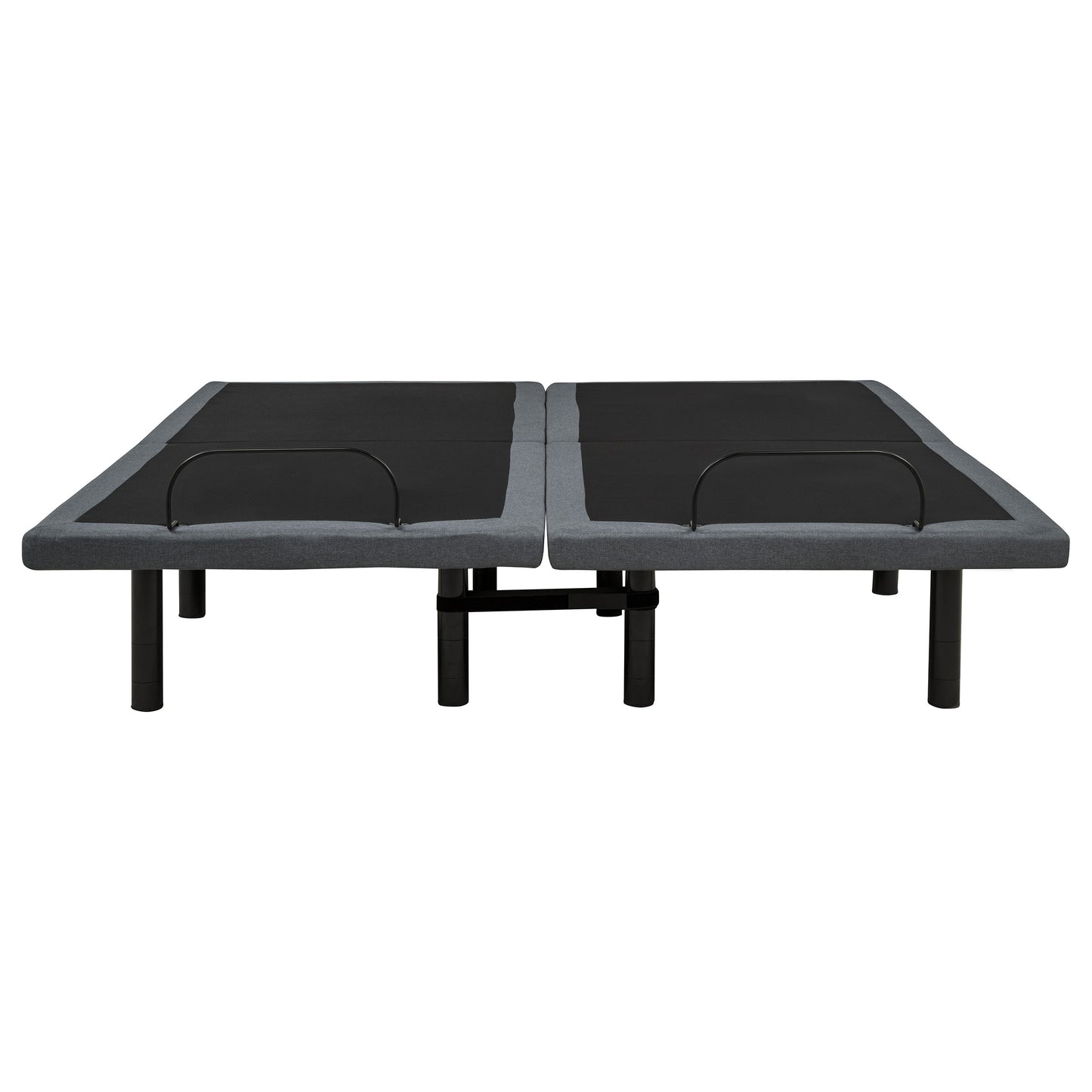 Weston Split Eastern King Massage Adjustable Bed Base in Black and Grey