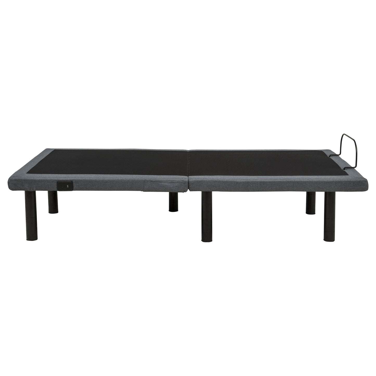 Weston Twin Dual-Motor Massage Adjustable Bed Base in Black and Grey