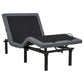 Weston Twin XL Dual-Motor Massage Adjustable Bed Base in Black and Grey