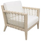 Cantu Seagrass Accent Chair White and Weathered Natural