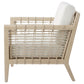 Cantu Seagrass Accent Chair White and Weathered Natural