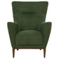 Catala Upholstered High Back Accent Chair Matcha and Coffee