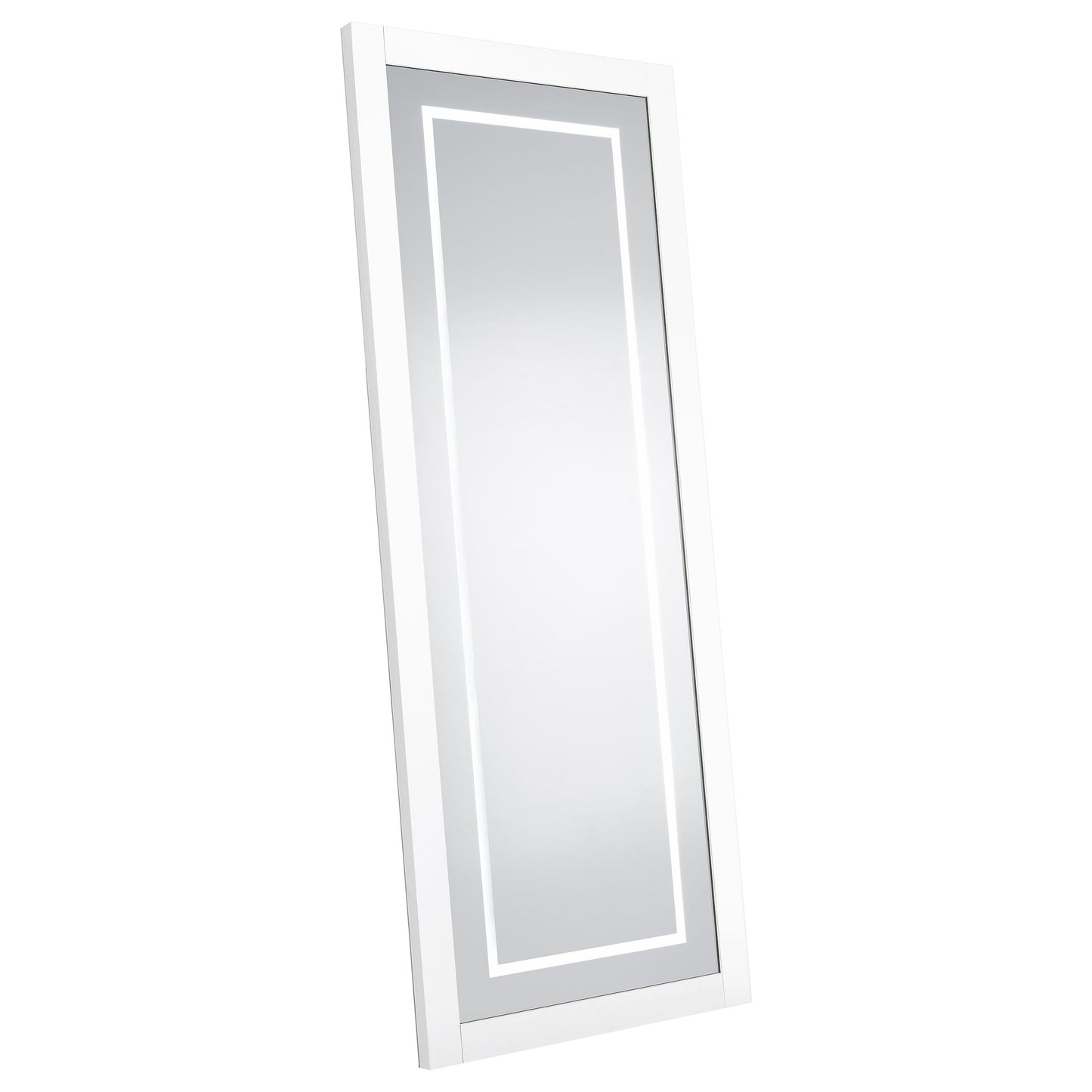 Nordio 72-inch LED Tempered Full Length Floor Mirror White