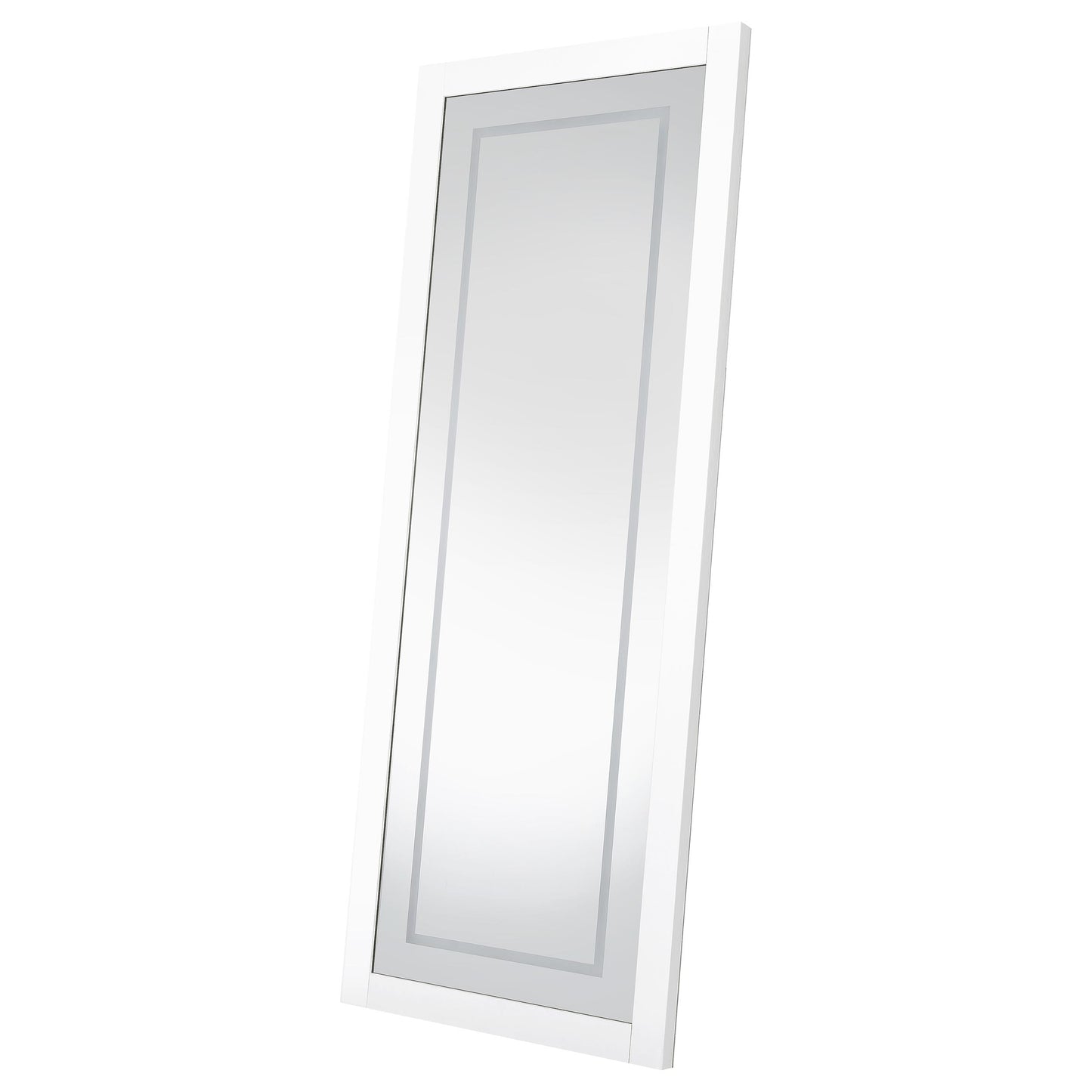 Nordio 72-inch LED Tempered Full Length Floor Mirror White