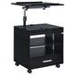 Lerma 1-drawer Adjustable Tray Top Nightstand with Speaker Black Ash