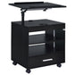 Lerma 1-drawer Adjustable Tray Top Nightstand with Speaker Black Ash
