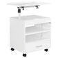 Lerma 1-drawer Adjustable Tray Top Nightstand with Speaker White High Gloss