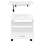 Lerma 1-drawer Adjustable Tray Top Nightstand with Speaker White High Gloss