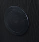 Furda 2-drawer LED Nightstand Bedside Table with Speaker Black Ash