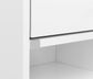 Furda 2-drawer LED Nightstand Bedside Table with Speaker White High Gloss