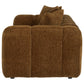 Lazaro Fabric Upholstered Wide Channel Loveseat Bronze
