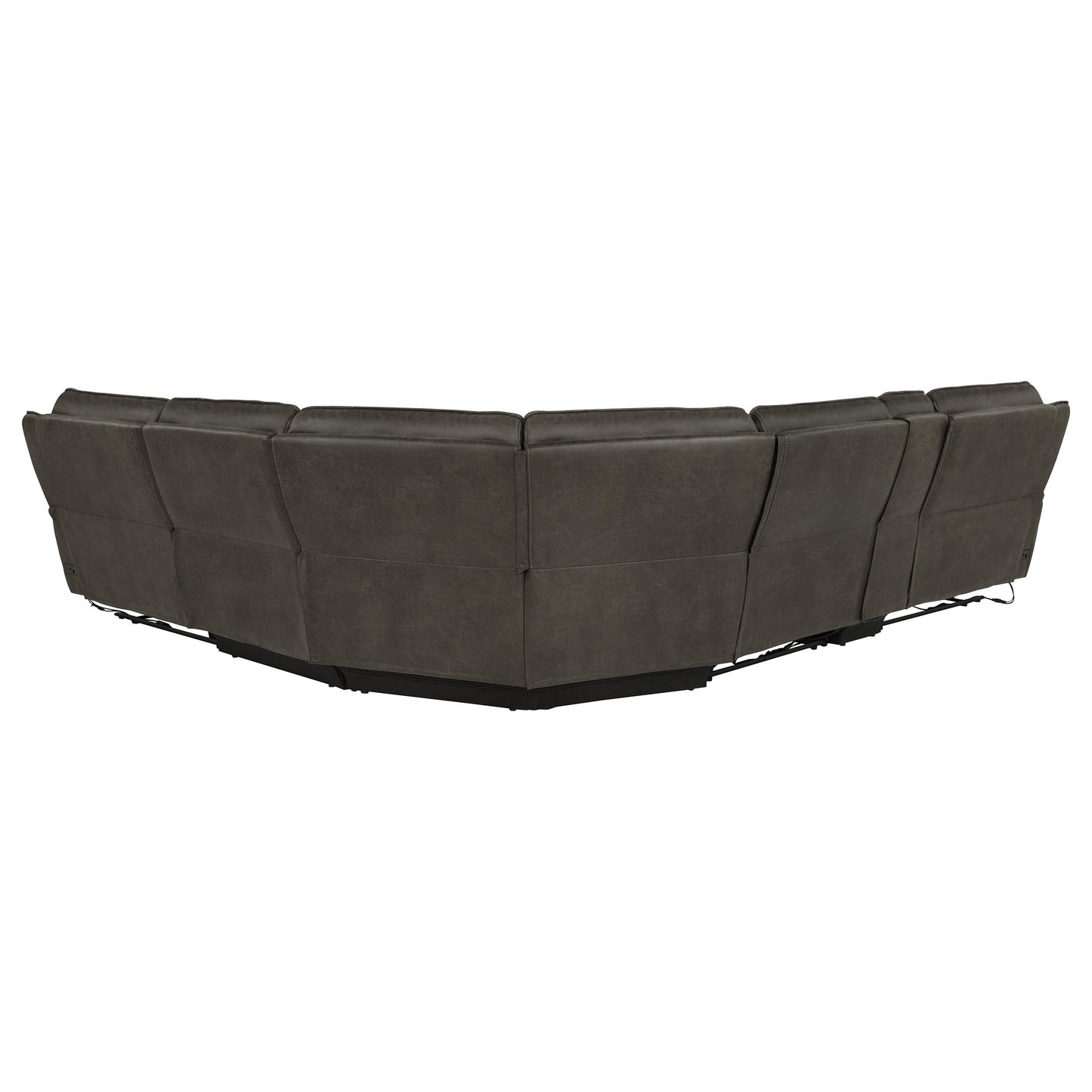 Marcell 6-Piece L-Shaped Power Reclining Sectional with Console Grey