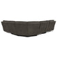 Marcell 6-Piece L-Shaped Power Reclining Sectional with Console Grey