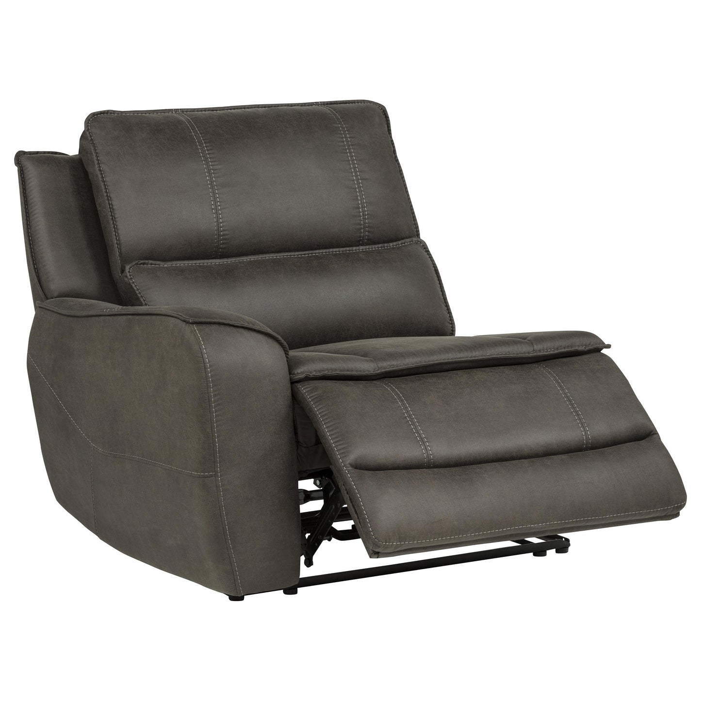 Marcell 6-Piece L-Shaped Power Reclining Sectional with Console Grey