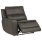 Marcell 6-Piece L-Shaped Power Reclining Sectional with Console Grey