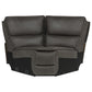 Marcell 6-Piece L-Shaped Power Reclining Sectional with Console Grey